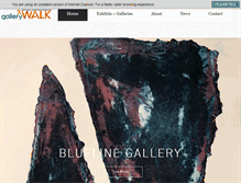 Tablet Screenshot of gallerywalkbloomington.com